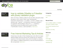 Tablet Screenshot of blog.dryicesolutions.net